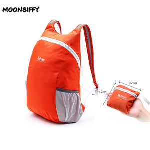 TUBAN Lightweight Nylon Foldable Backpack Waterproof Backpack Folding Bag Portable Men Women Backpack for Travel - waterwings