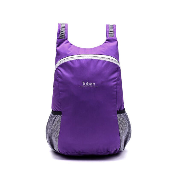 TUBAN Lightweight Nylon Foldable Backpack Waterproof Backpack Folding Bag Portable Men Women Backpack for Travel - waterwings