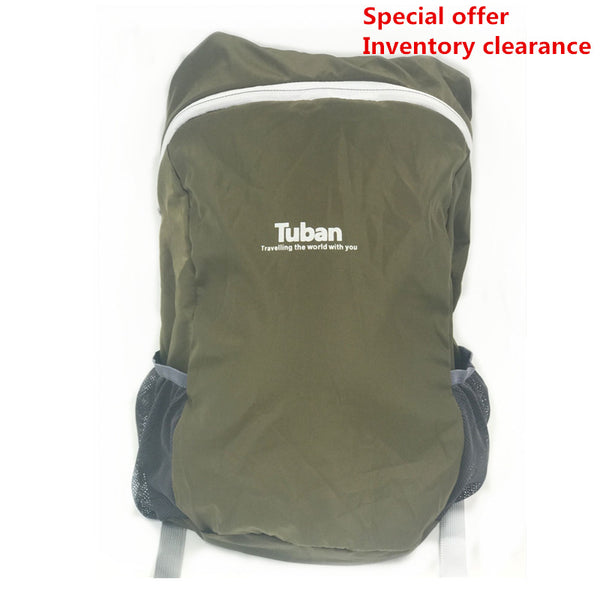 TUBAN Lightweight Nylon Foldable Backpack Waterproof Backpack Folding Bag Portable Men Women Backpack for Travel - waterwings