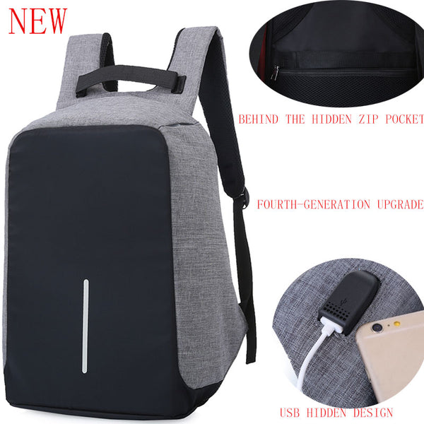 USB Charge Anti Theft Backpack for Men 15 inch Laptop Mens Backpacks Fashion Travel duffel School Bags Bagpack sac a dos mochila - waterwings