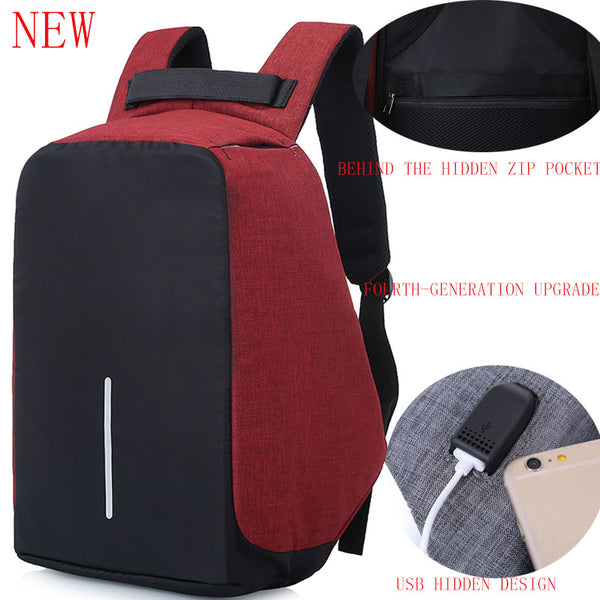 USB Charge Anti Theft Backpack for Men 15 inch Laptop Mens Backpacks Fashion Travel duffel School Bags Bagpack sac a dos mochila - waterwings