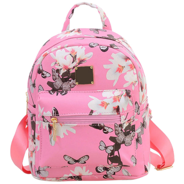 Women's Leisure Campus wind Printing backpack - waterwings